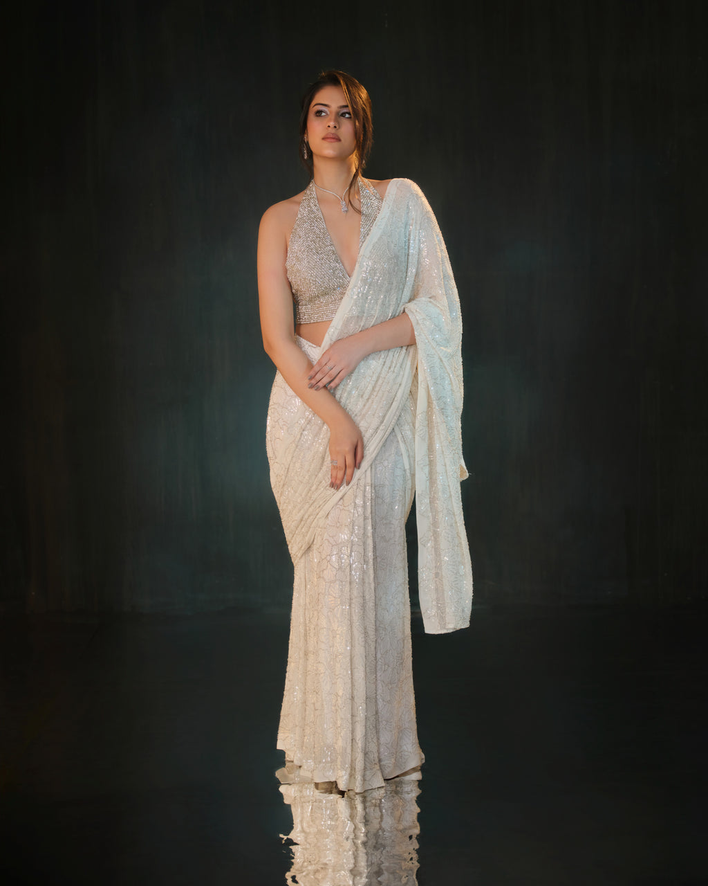 Midnight Spark Saree
