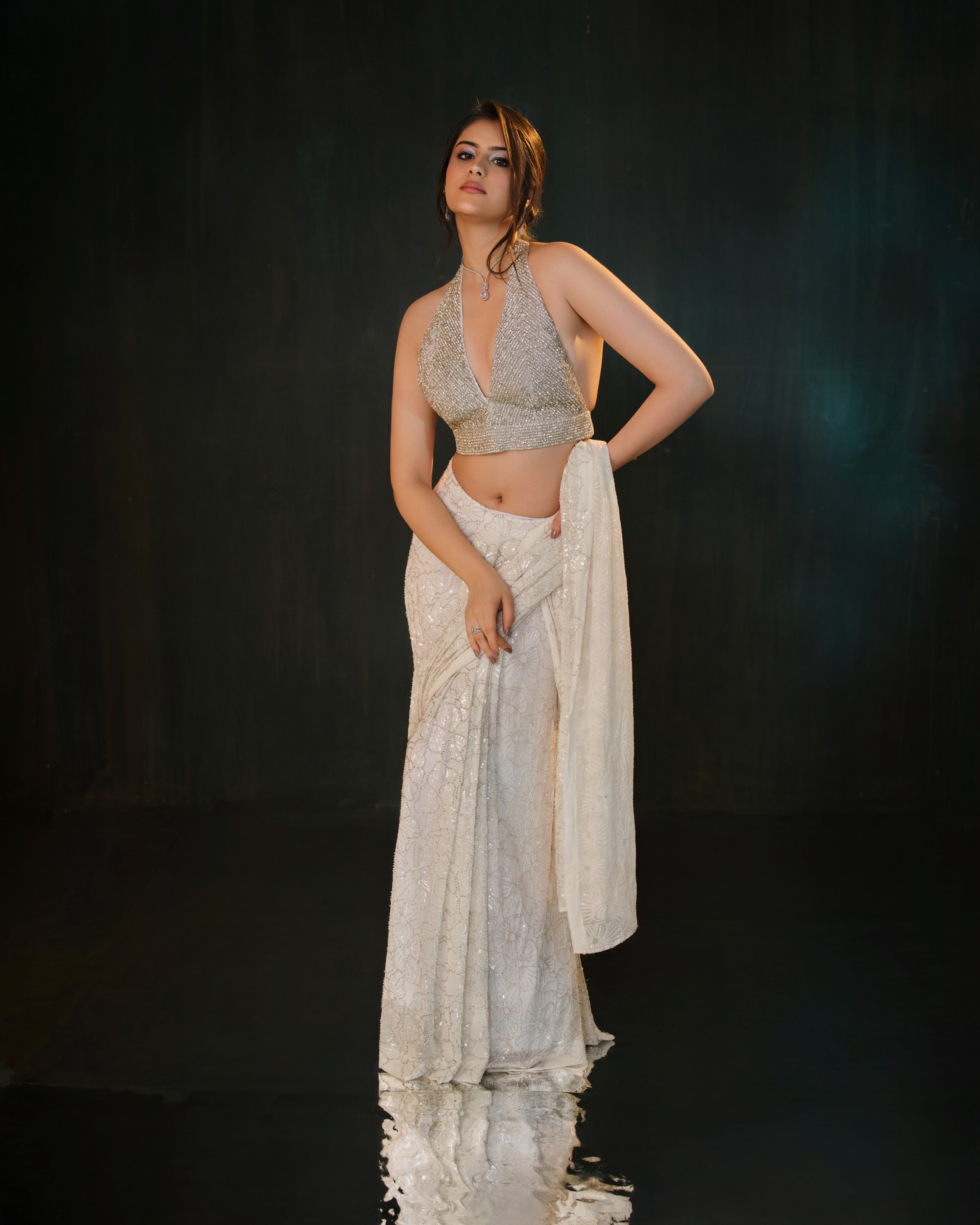 Midnight Spark Saree