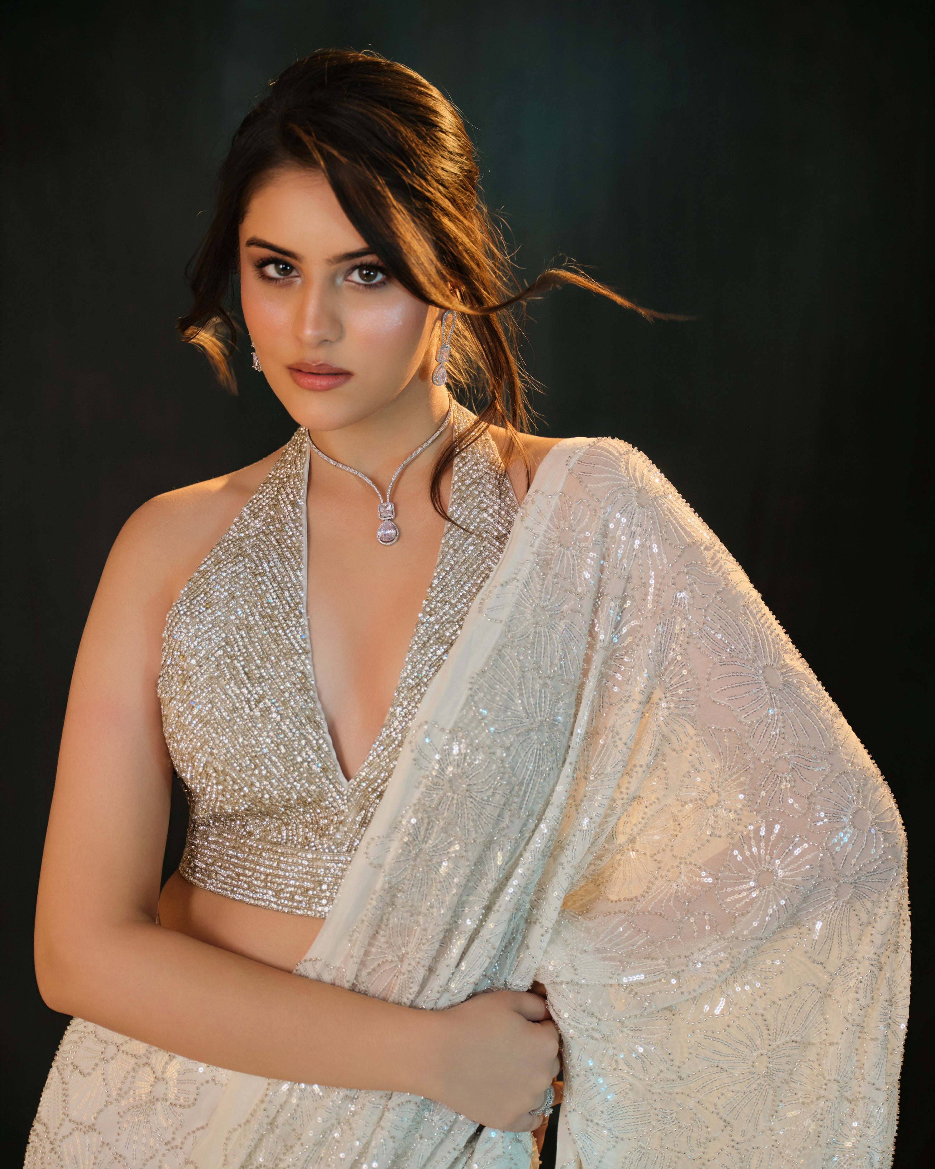 Midnight Spark Saree