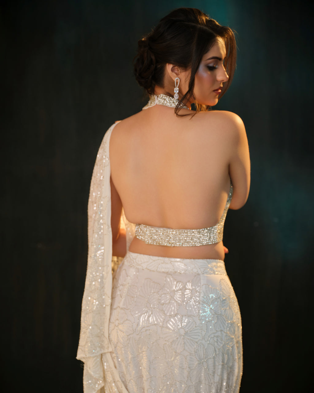 Midnight Spark Saree