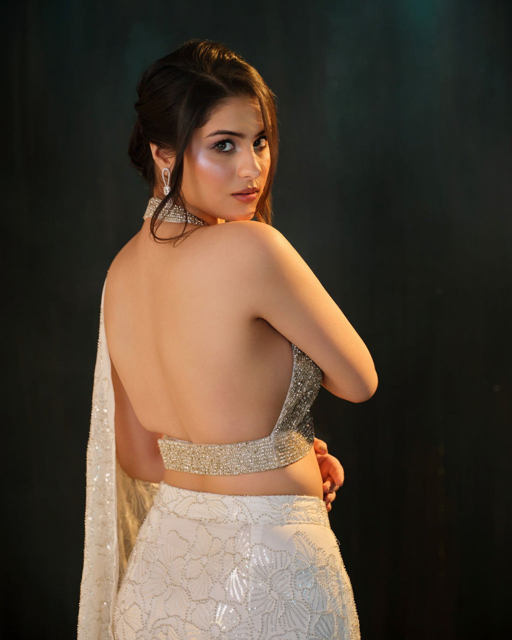 Midnight Spark Saree