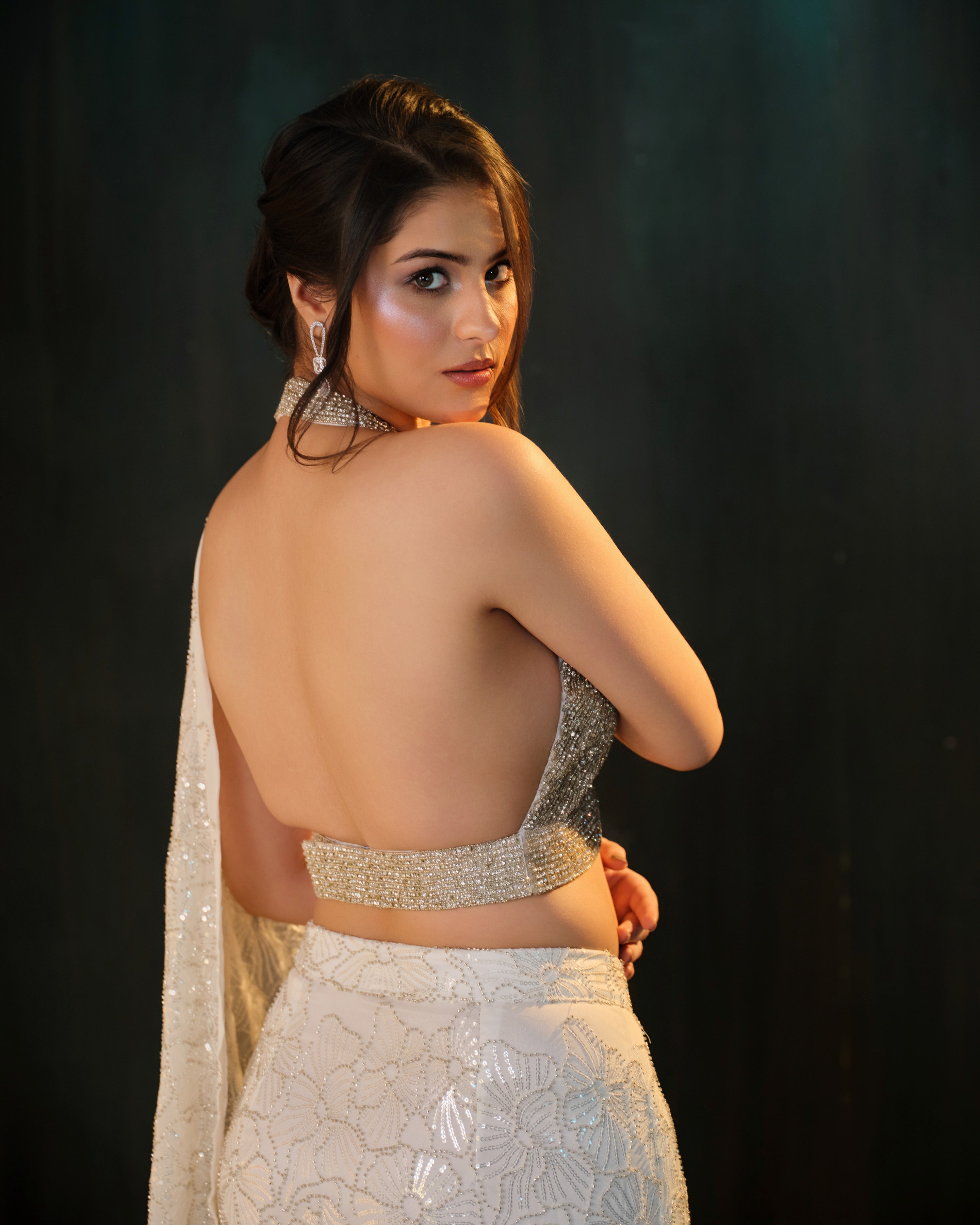 Midnight Spark Saree