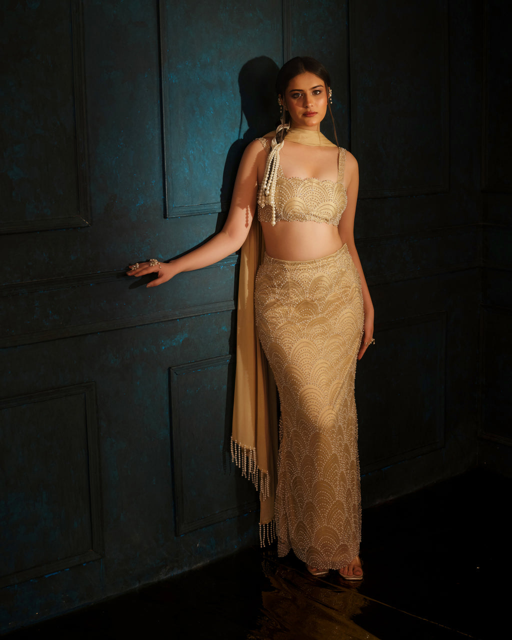 Champagne Muse Skirt Set