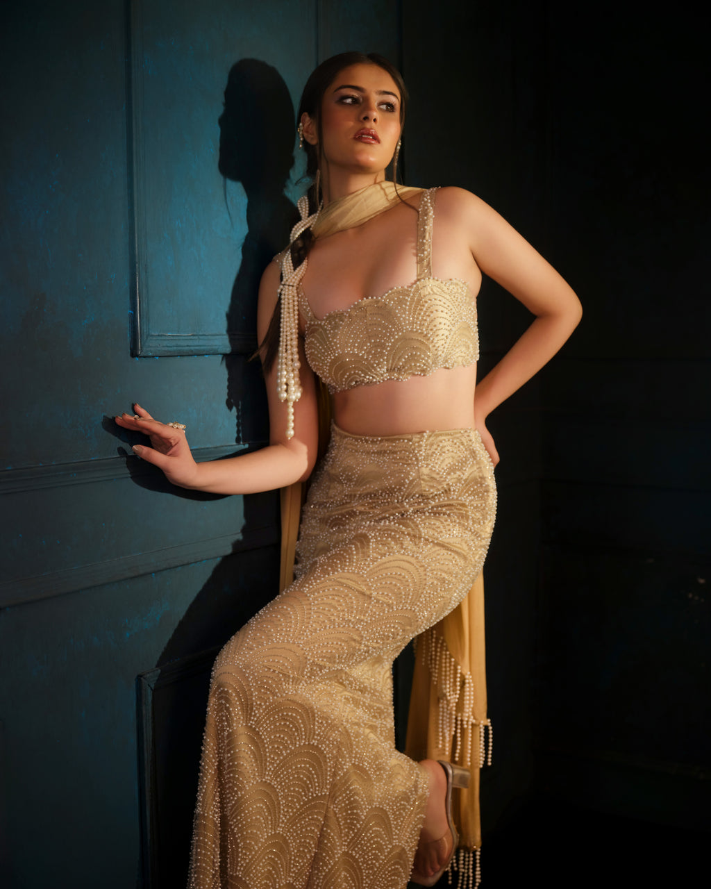 Champagne Muse Skirt Set