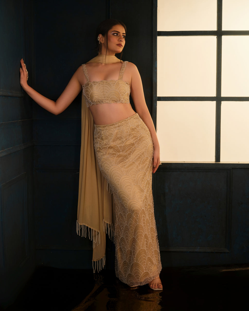 Champagne Muse Skirt Set